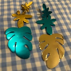 Kate Spade Mis-Match Floral Statement Earrings